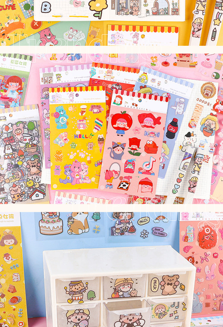 5Cute to Explosion Series Kawaii Korean Style Stickers2