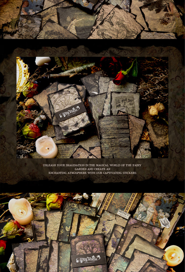 5Dark Vintage Material Paper - Forest, Alchemy, Elf, Butterfly3