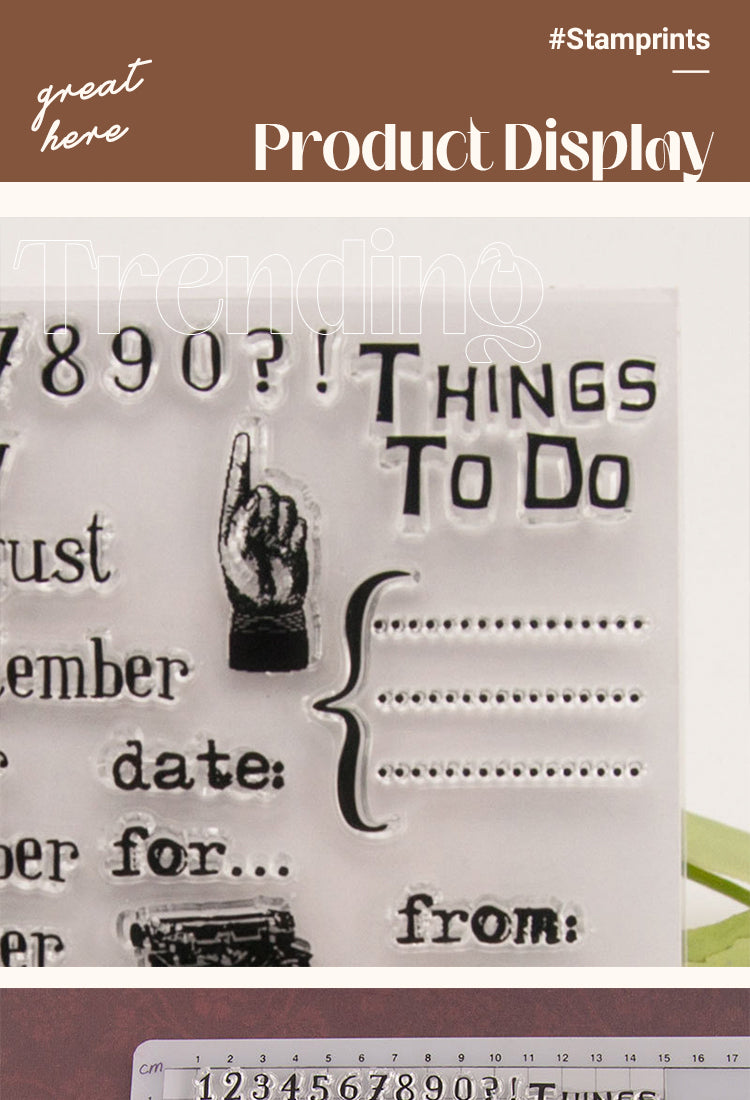 5Date Planning Transparent Silicone Stamps1