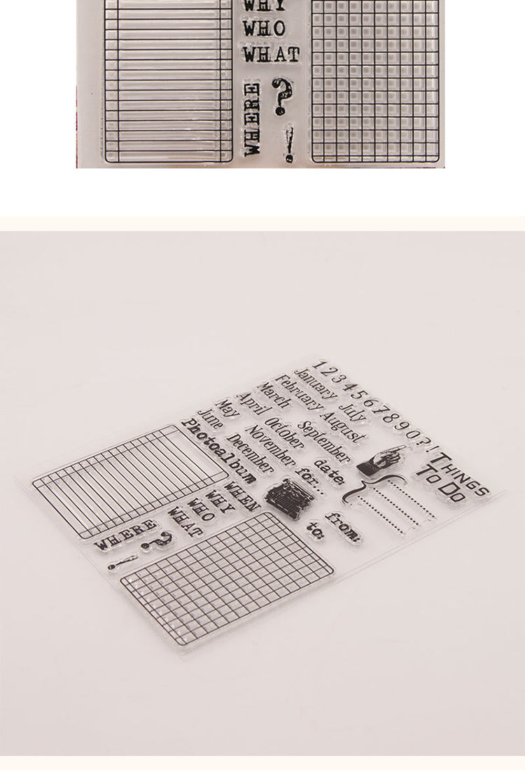 5Date Planning Transparent Silicone Stamps3