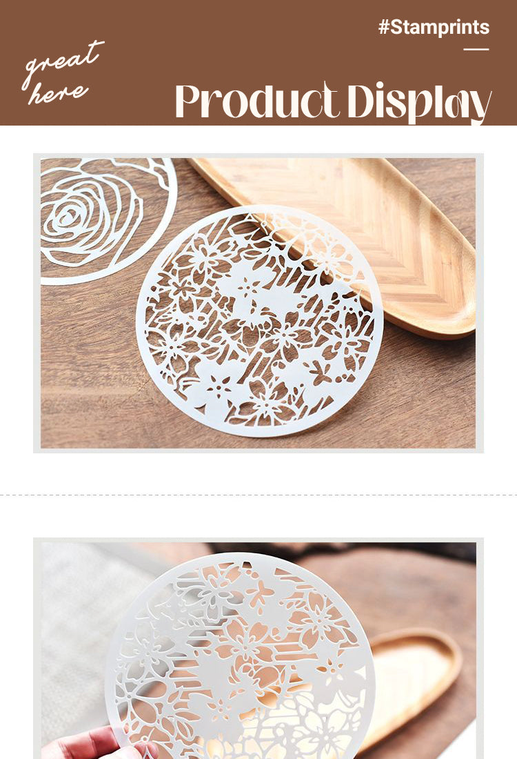 5Doodle Drawing Decorative Hollow Round Stencil Set1