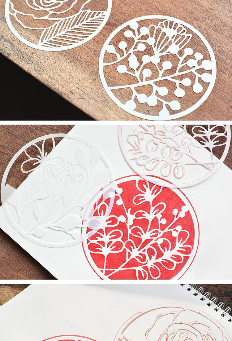 5Doodle Drawing Decorative Hollow Round Stencil Set5