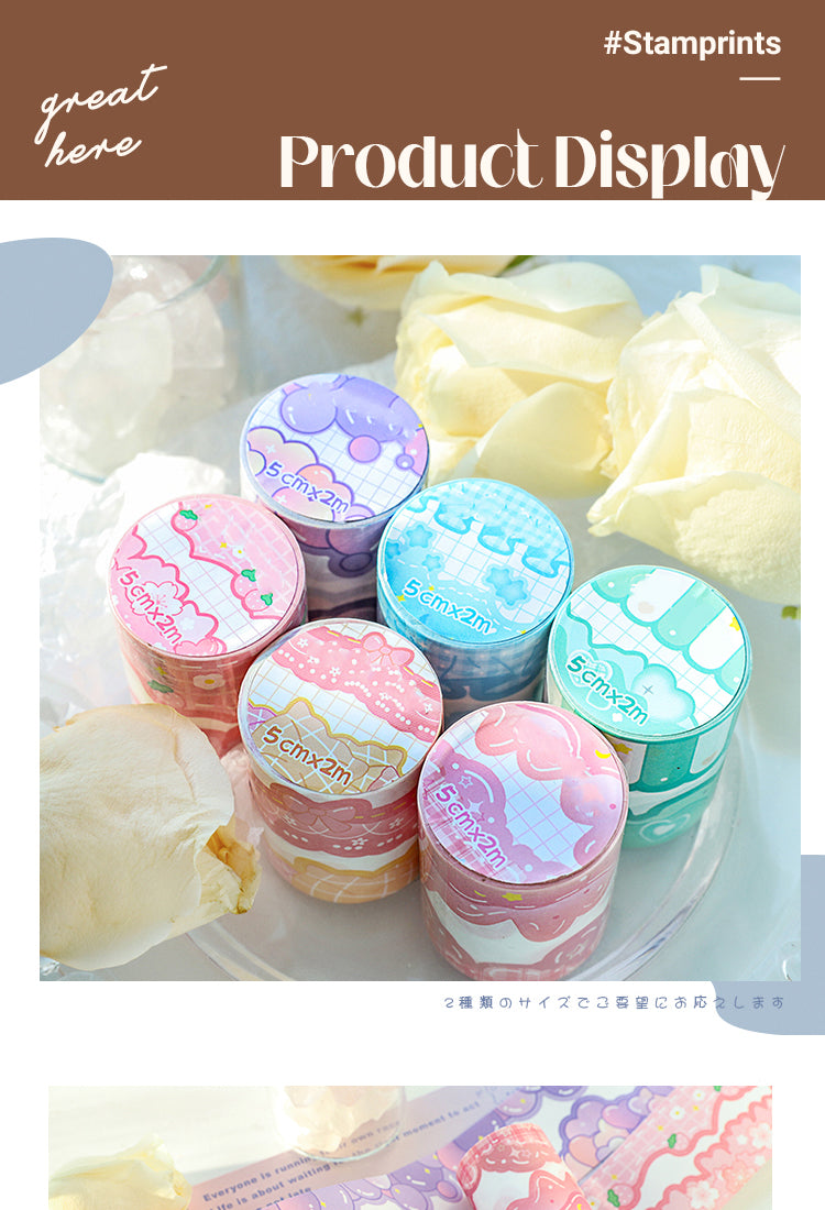 5Double-Sided Border Irregular Washi Tape1