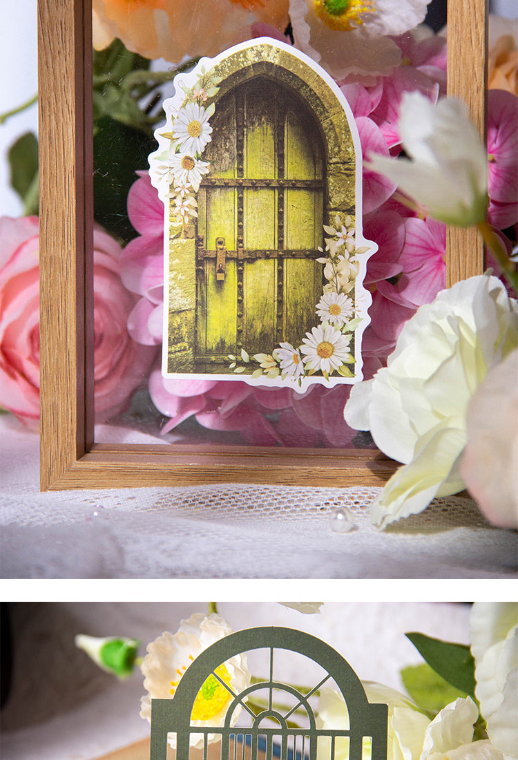 5Dream Flower Window Series Retro Hollow Decorative Stickers11