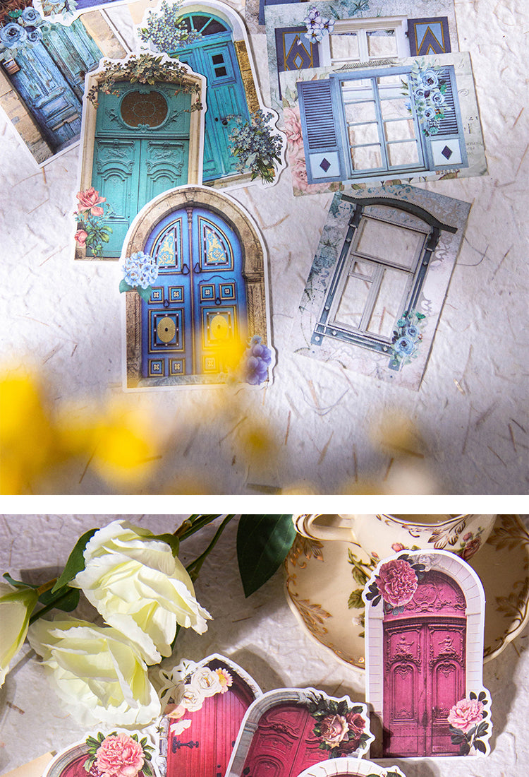 5Dream Flower Window Series Retro Hollow Decorative Stickers5