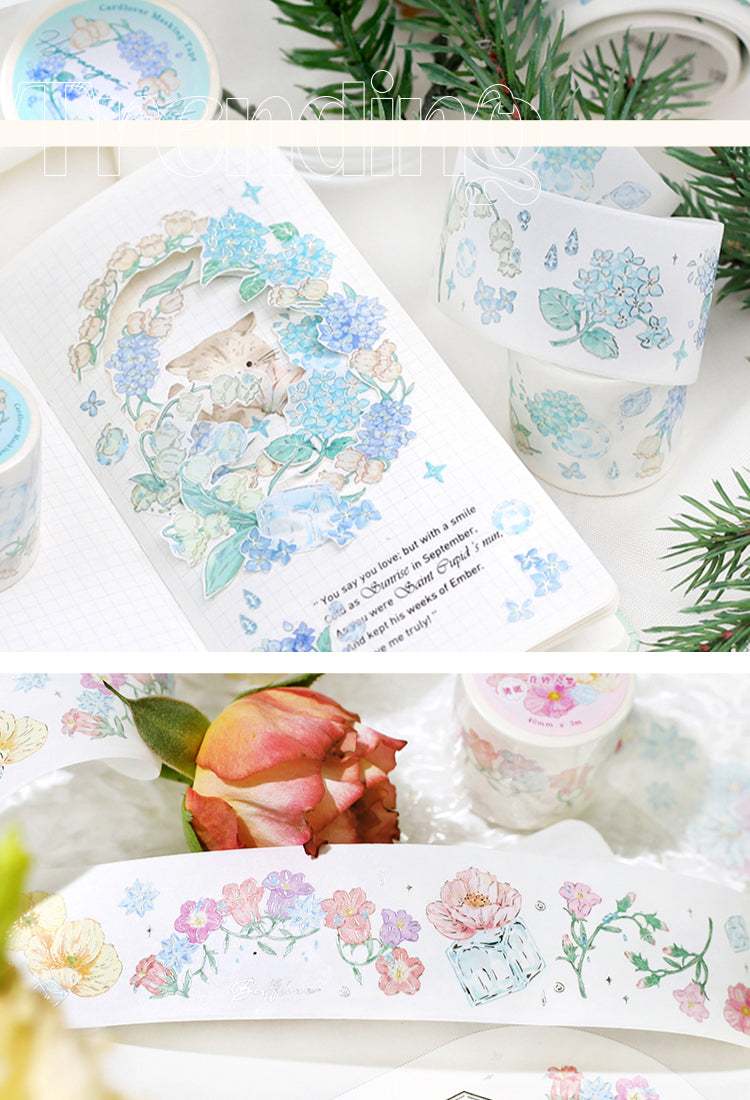 5Dreamy Glass Fantasy Series Fresh Floral Washi Tape3