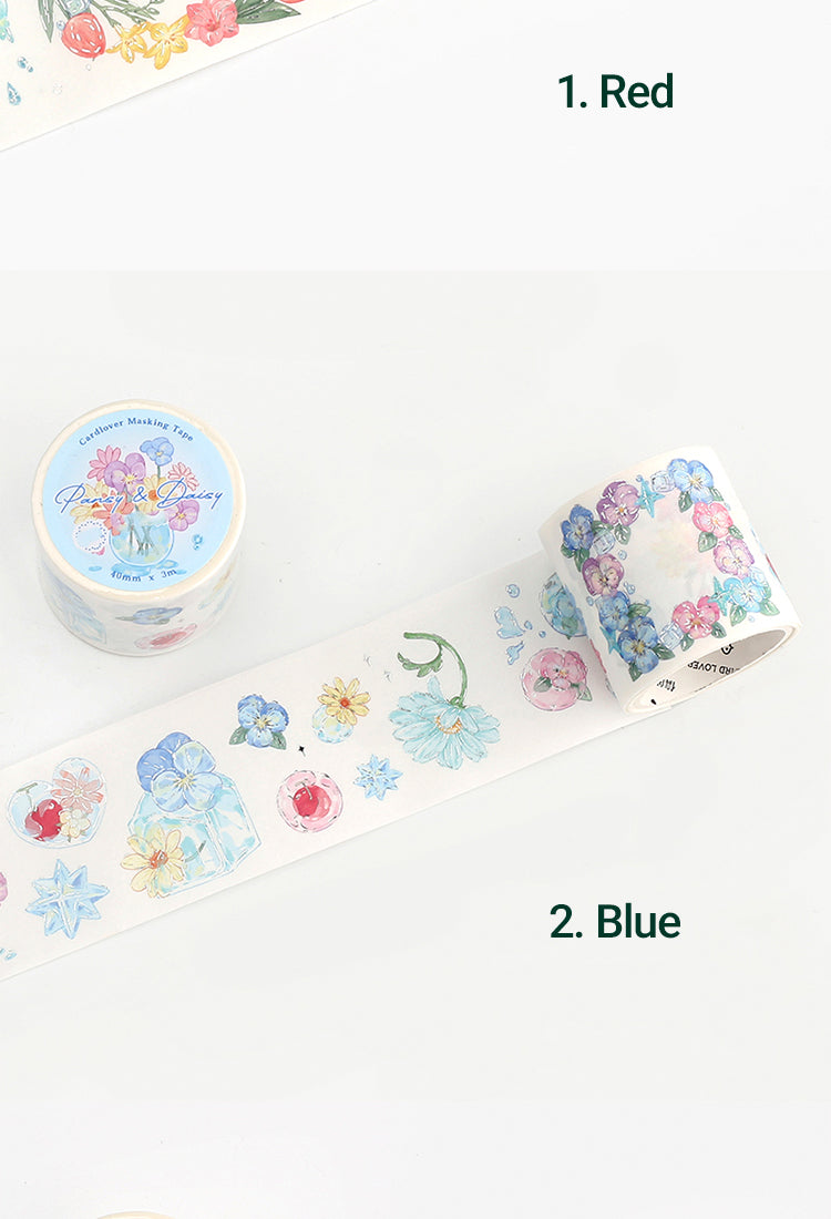 5Dreamy Glass Fantasy Series Fresh Floral Washi Tape5