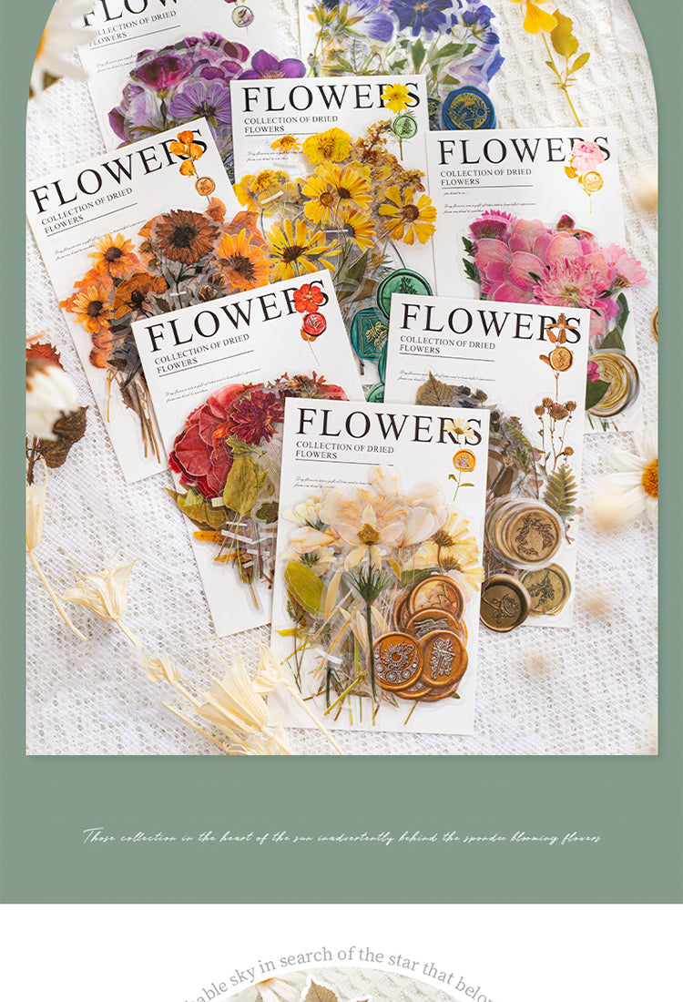 5Dried Flower Collection Wax Seal Flower Plant Sticker Pack2