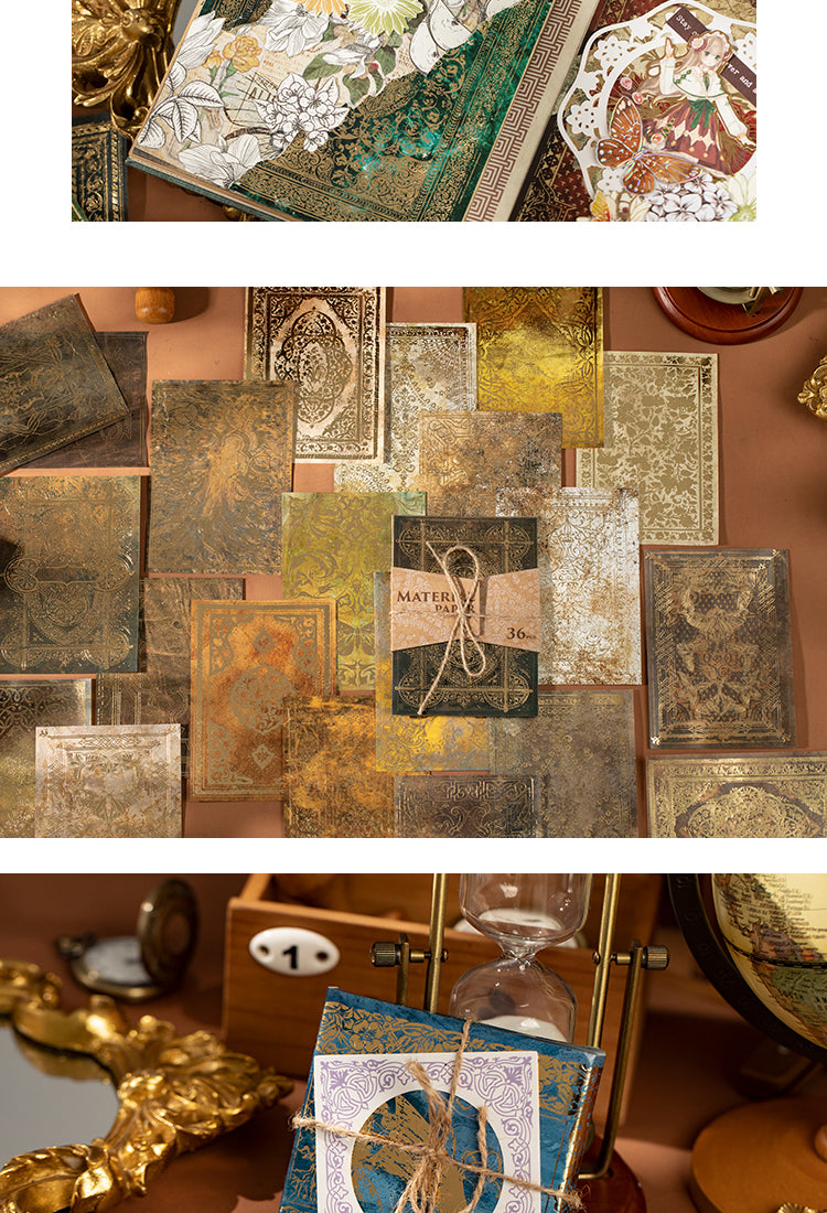 5Dual-material Hot Stamping Gold Scrapbook Paper2