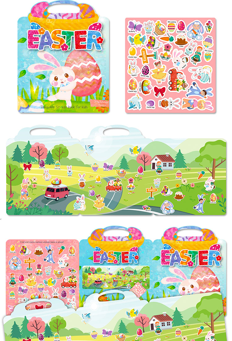 5Easter Bunny and Egg Cartoon Sticker Book4