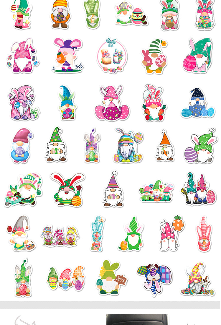 5Easter Dwarf Cartoon Vinyl Stickers3