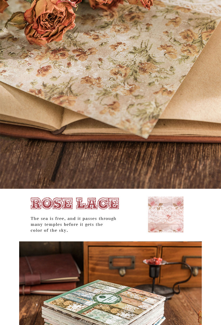5European-Style Vintage Lace Floral Decorative Paper2