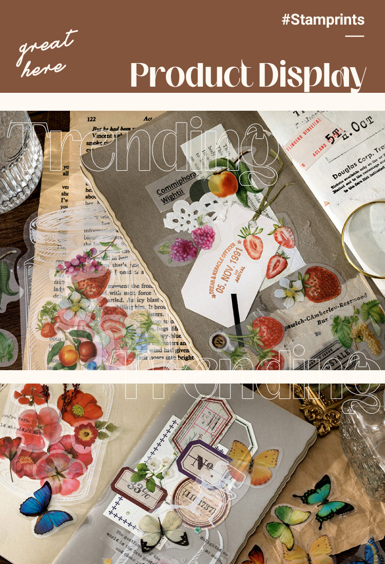 5Everything in a Bottle Series Flower Butterfly Sticker Pack1