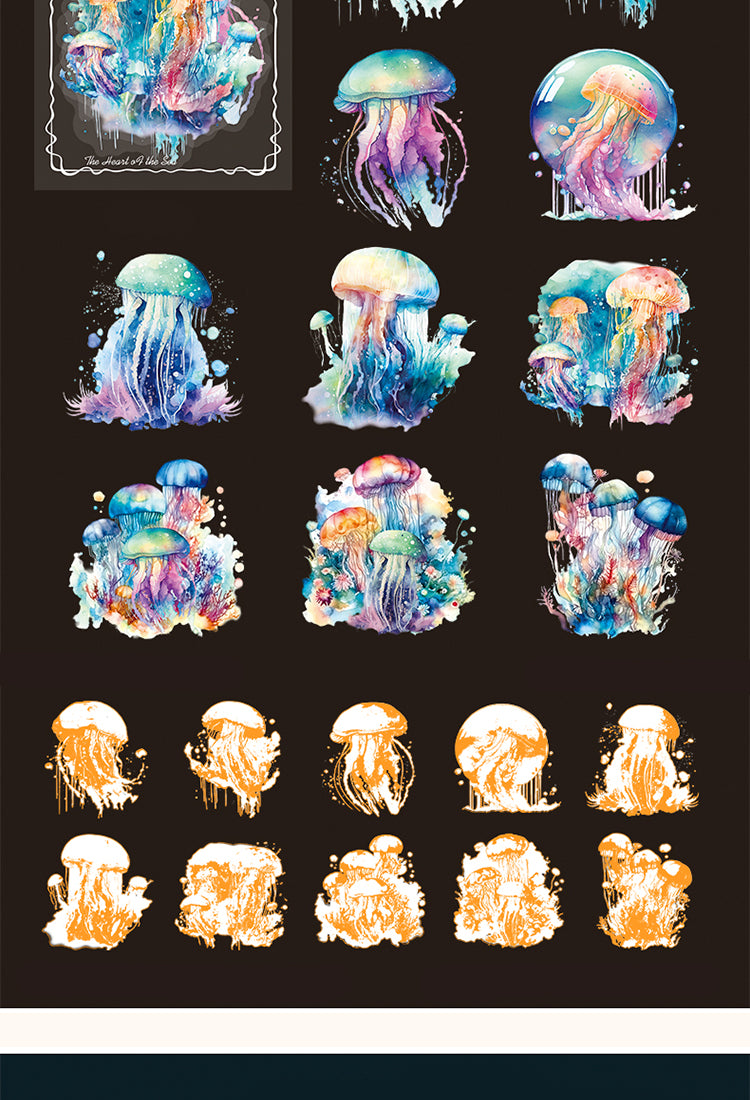 5Exquisite The Sea Themed Shell Light PET Sticker4