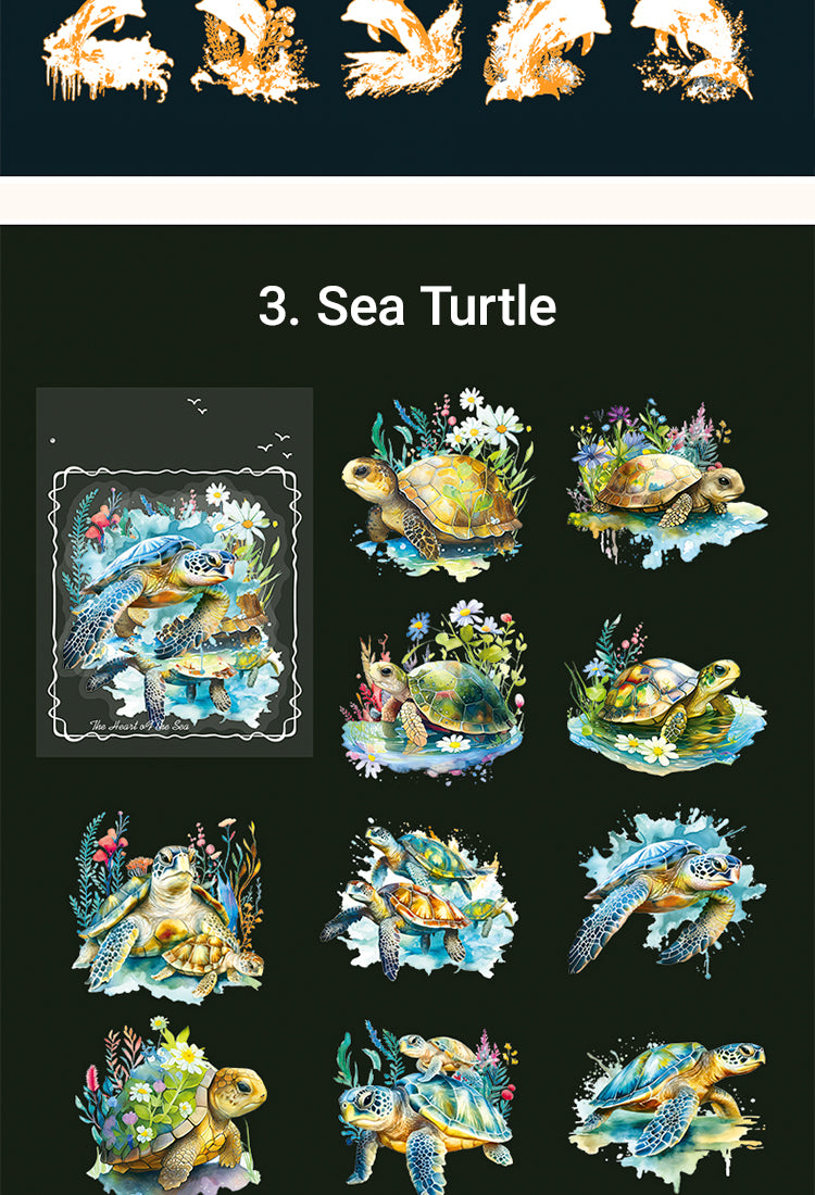 5Exquisite The Sea Themed Shell Light PET Sticker6