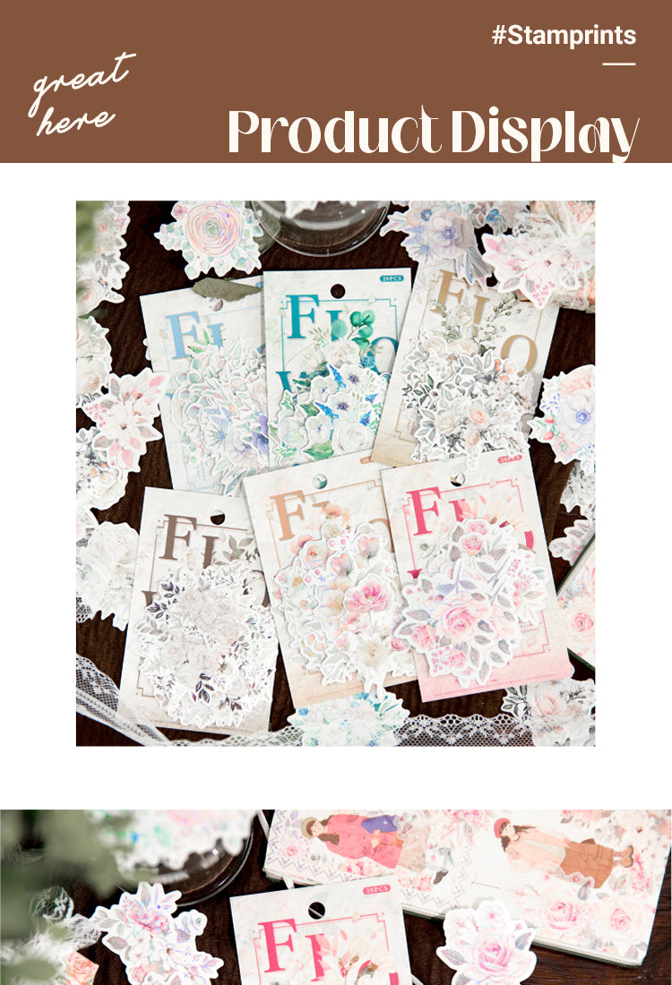 5Flower-themed Washi Stickers1