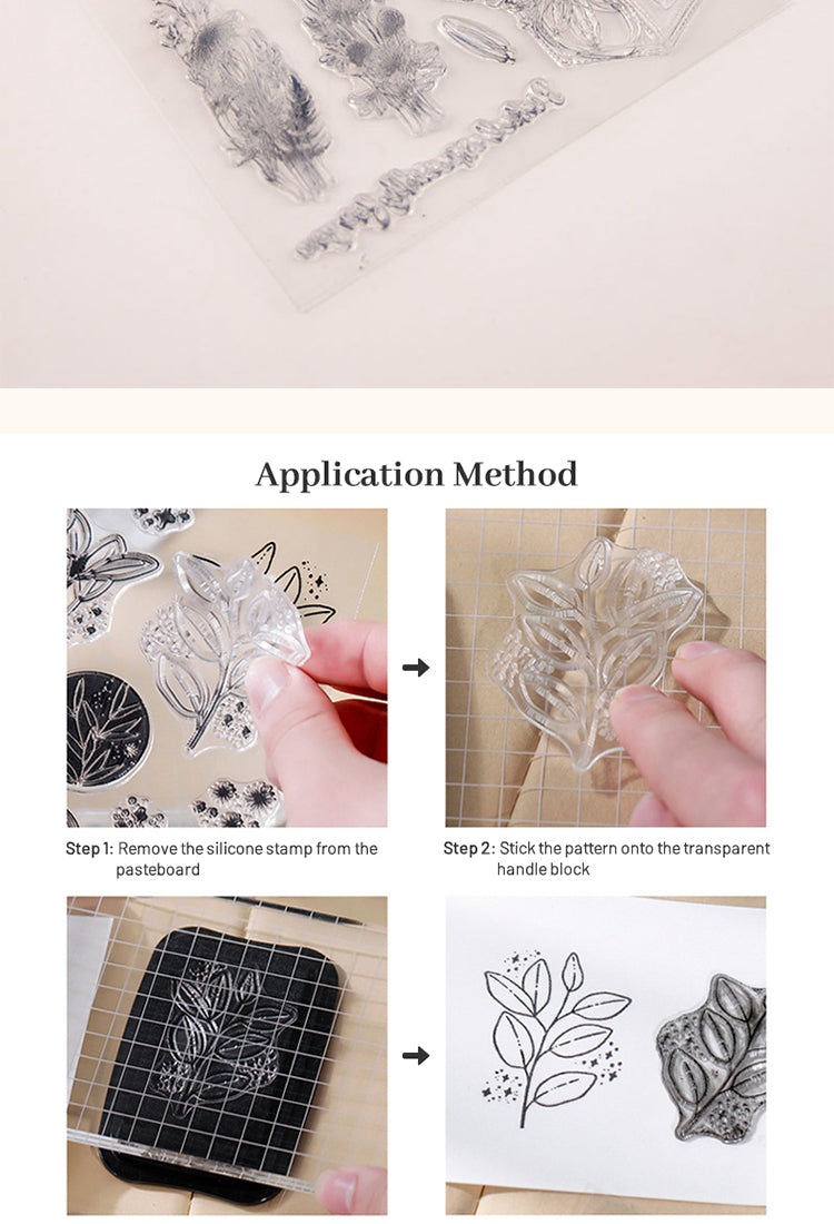5Flower Clear Silicone Stamp3