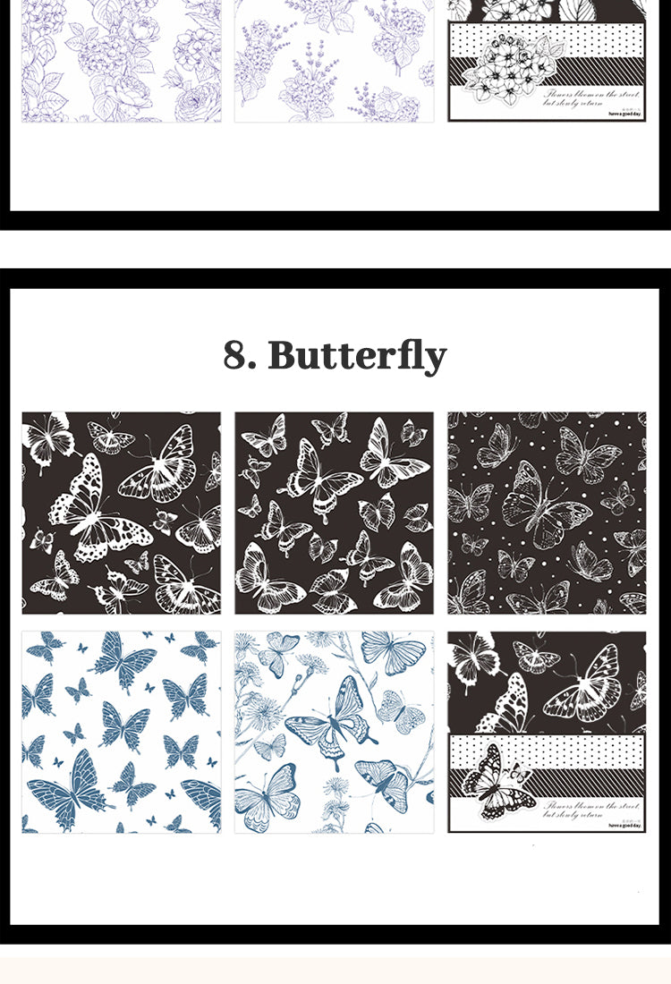 5Flower and Plant Sulphuric Acid Paper Background Paper10