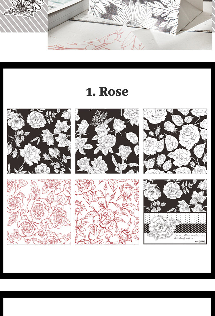 5Flower and Plant Sulphuric Acid Paper Background Paper5