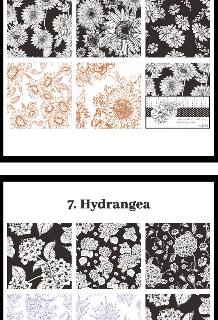 5Flower and Plant Sulphuric Acid Paper Background Paper9