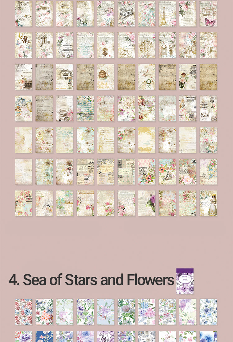 5Flowers on Paper Series Floral Sticker Book8