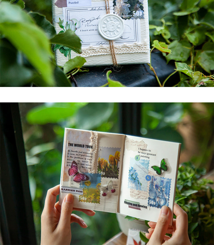 5Four Seasons Garden Series Stamp Sticker Book10