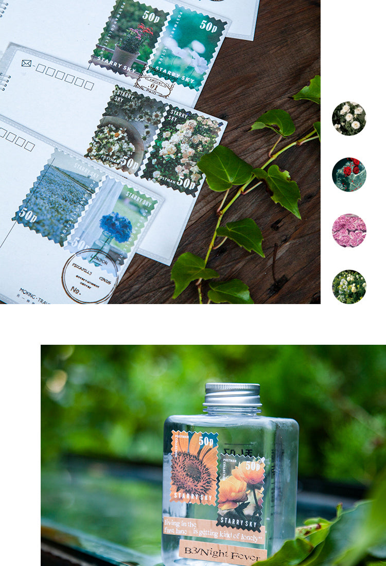 5Four Seasons Garden Series Stamp Sticker Book3