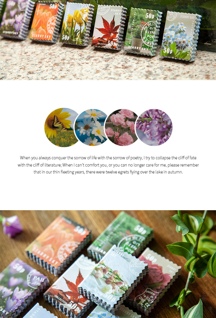 5Four Seasons Garden Series Stamp Sticker Book5