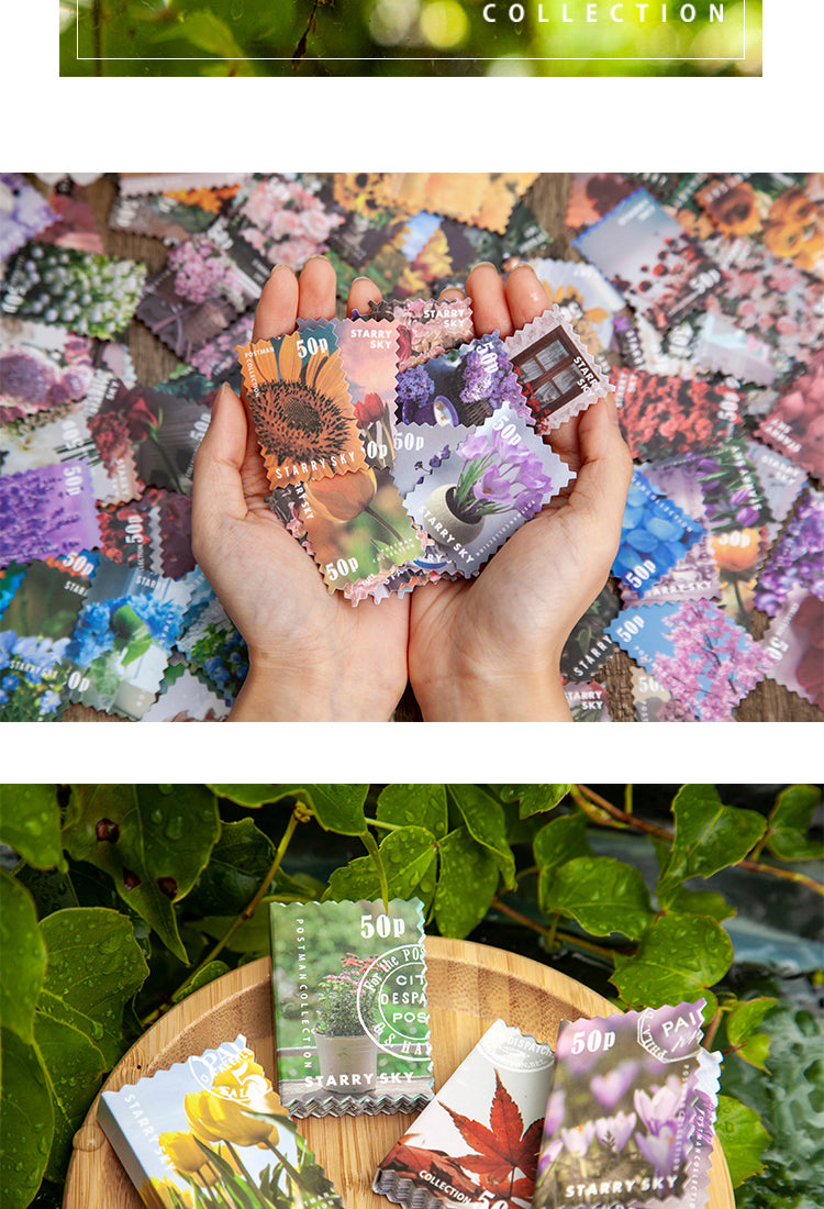 5Four Seasons Garden Series Stamp Sticker Book7