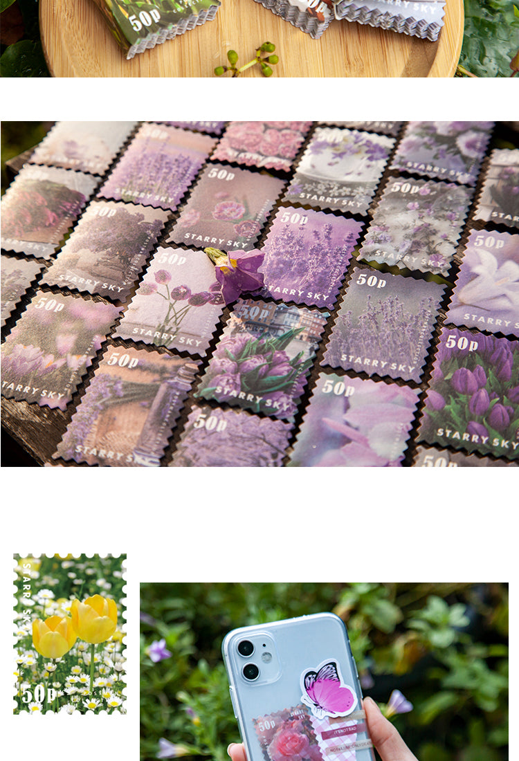 5Four Seasons Garden Series Stamp Sticker Book8