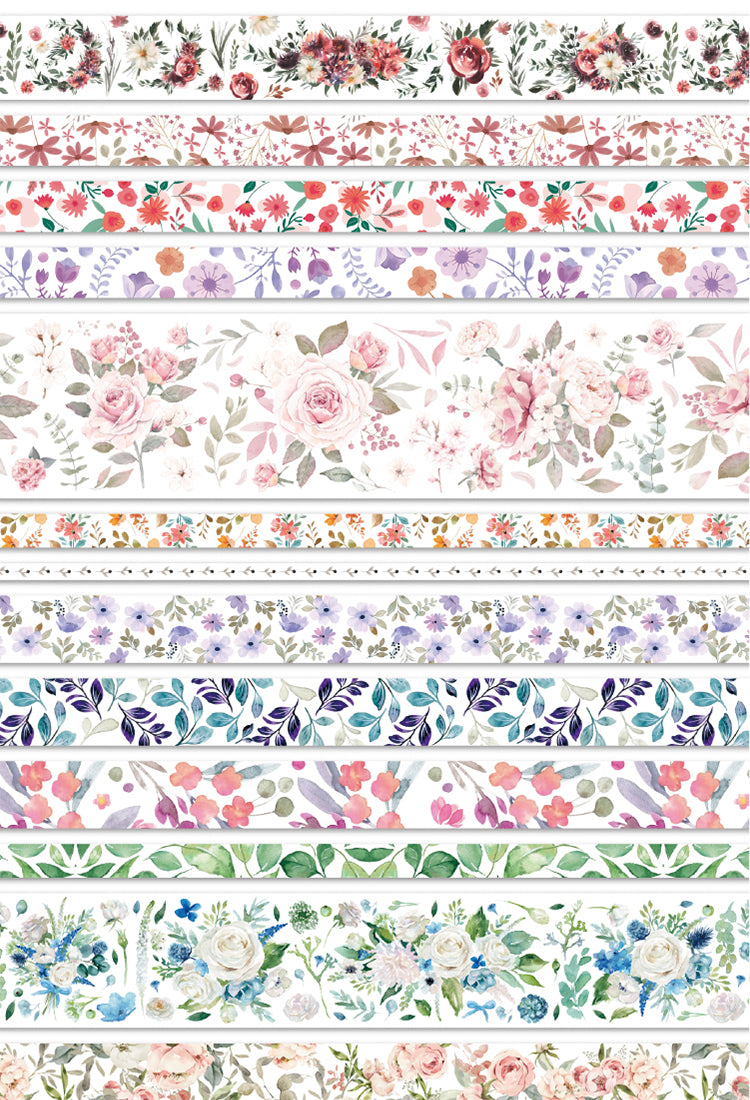 5Four Seasons Garden Series Vintage Floral Tape Set5