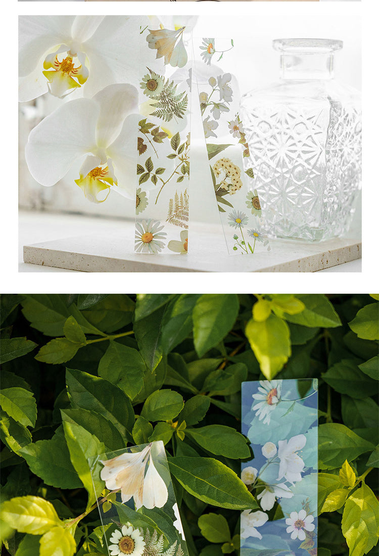 5Four Seasons Travel Series Translucent Plant PET Bookmarks6