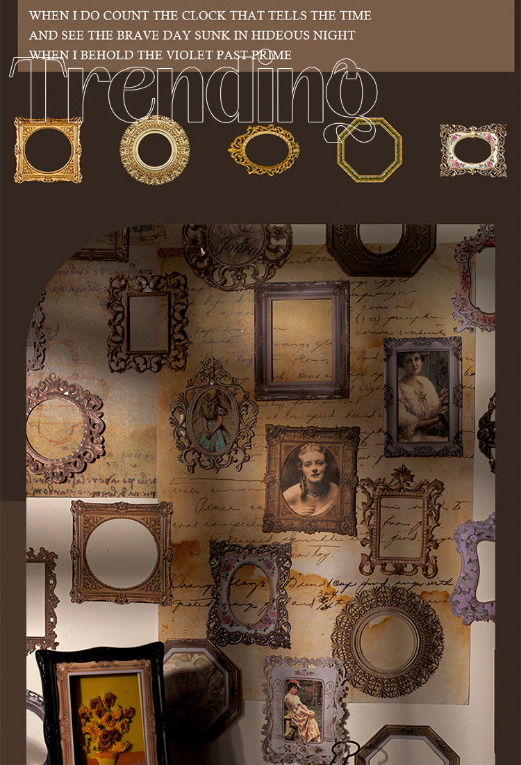 5Frame the Romance Series Vintage Hollow Decorative Paper3