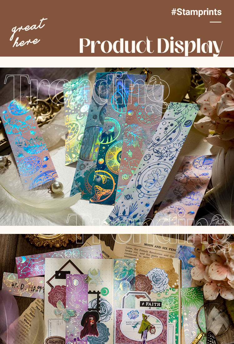 5Galaxy Like a Dream Holographic Stickers - Constellation, Feathers, Butterflies, Moon1
