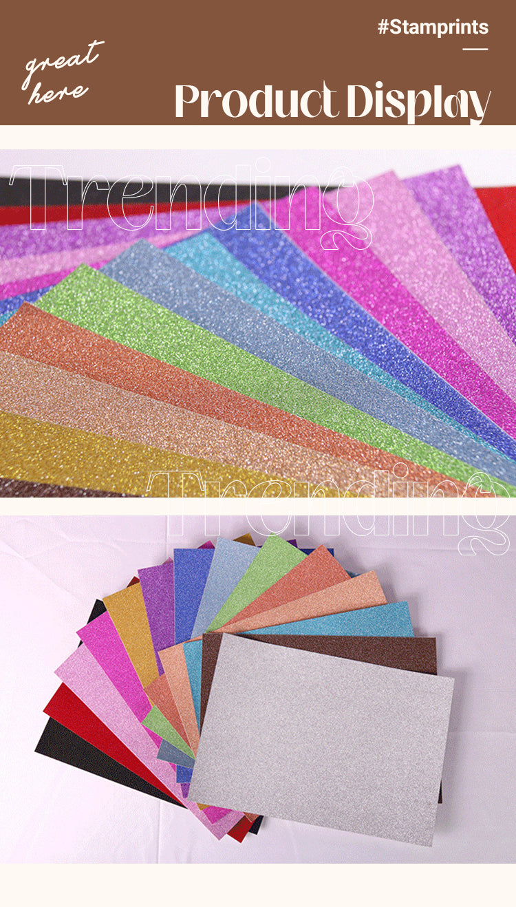 5Glitter Paper Holographic Paper DIY Handmaking Specialty Paper1