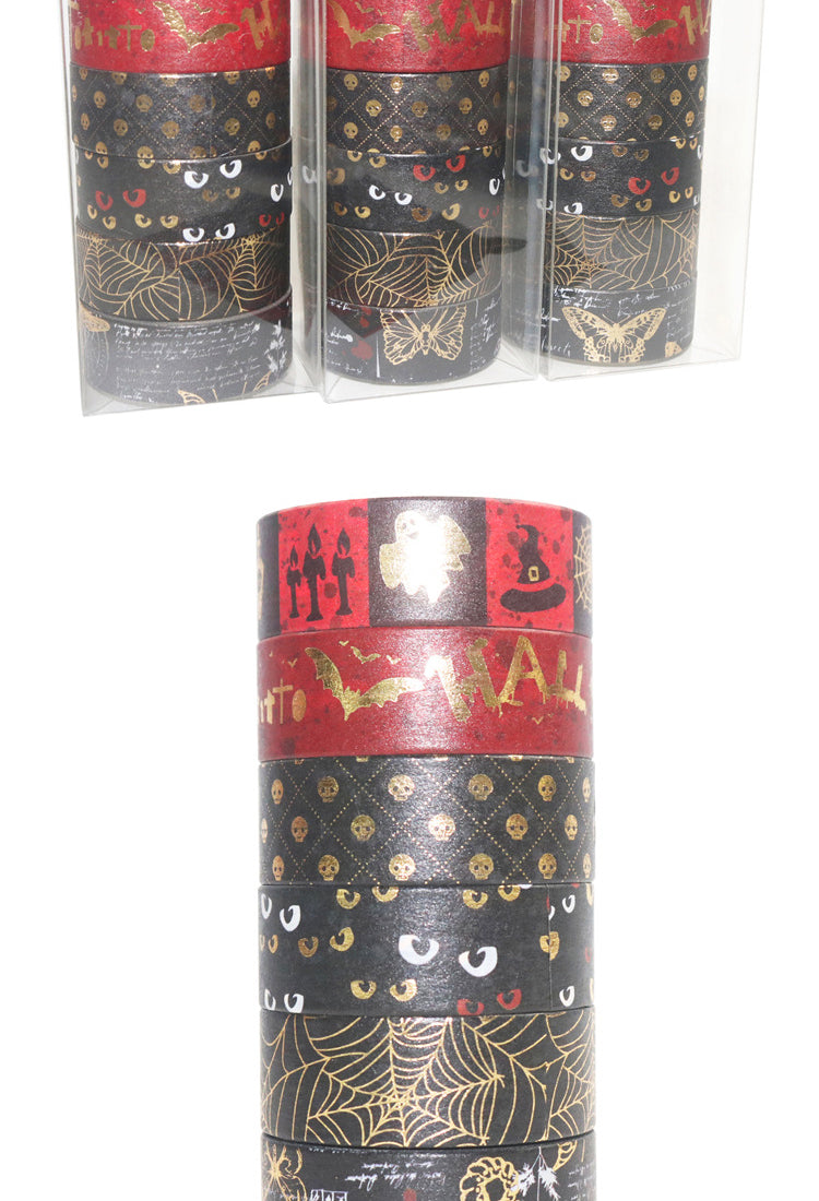 5Gold Foil Halloween Washi Tape Set2