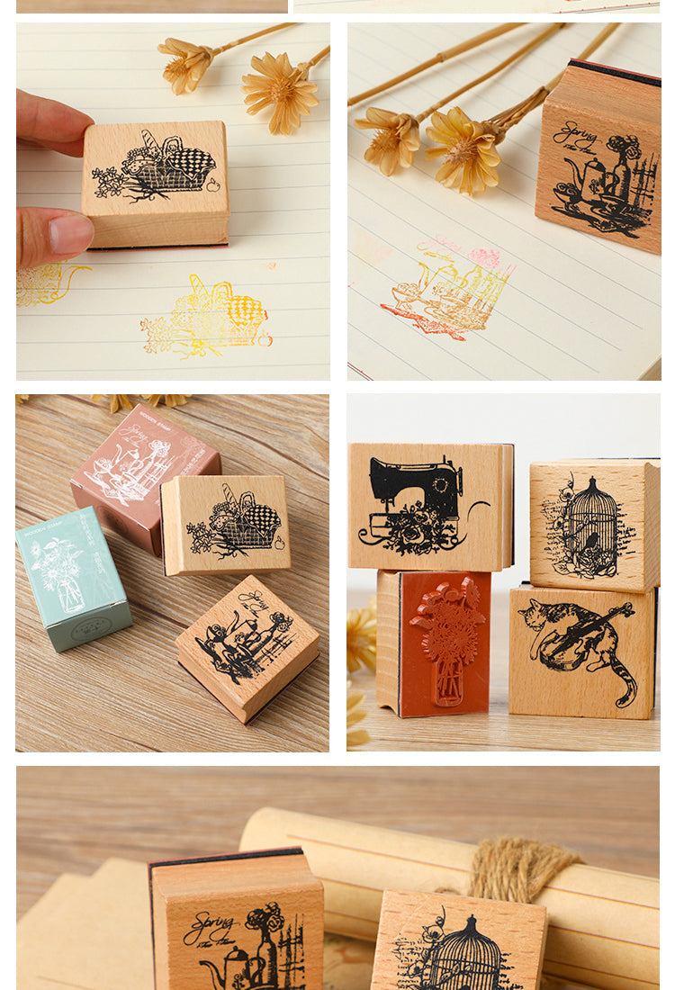 5Good Times DIY Retro Art Daily Wood Rubber Stamp2