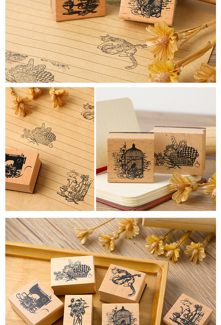 5Good Times DIY Retro Art Daily Wood Rubber Stamp3