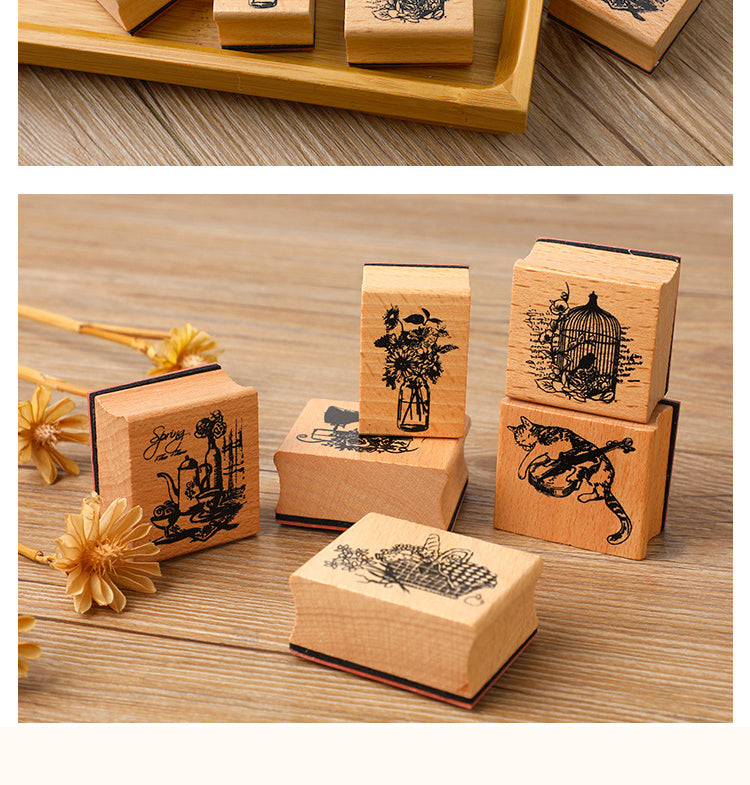 5Good Times DIY Retro Art Daily Wood Rubber Stamp4