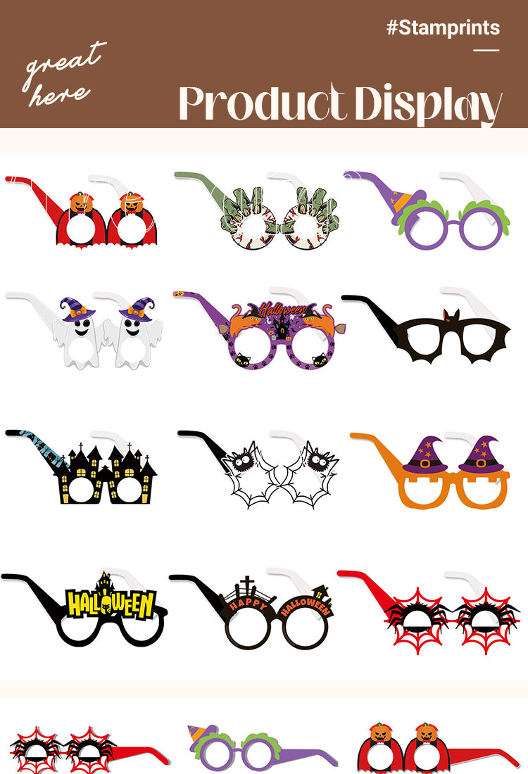 5Halloween 3D Paper Glasses Material Pack1