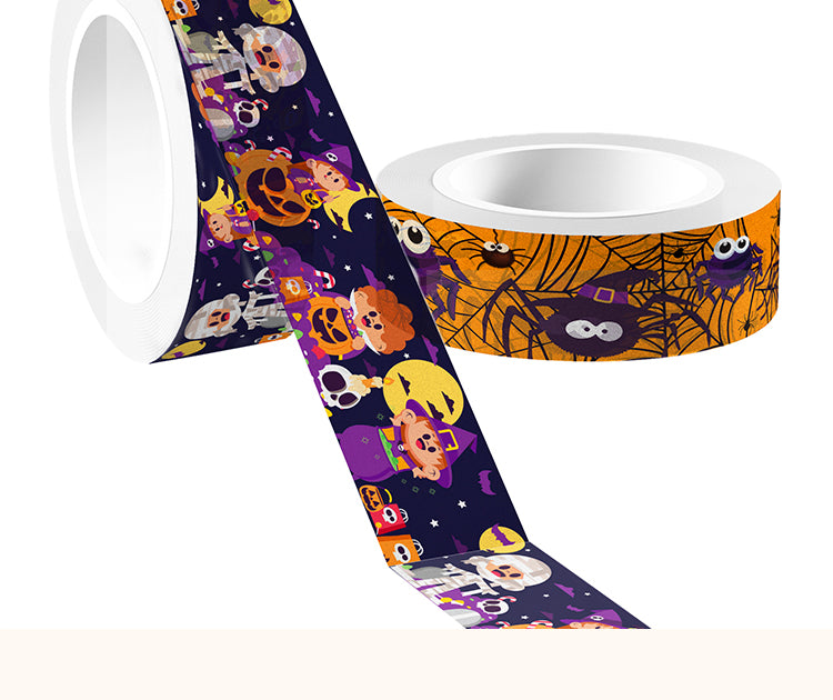 5Halloween Cartoon Washi Tape Set (12 Rolls)2