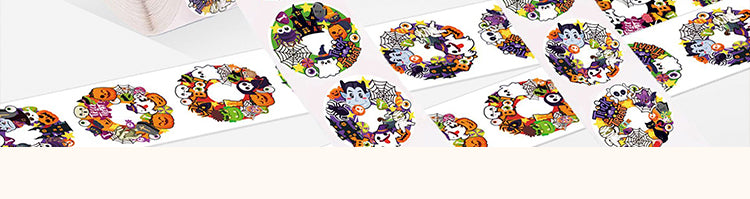 5Halloween Circle Envelope Seal Sticker3