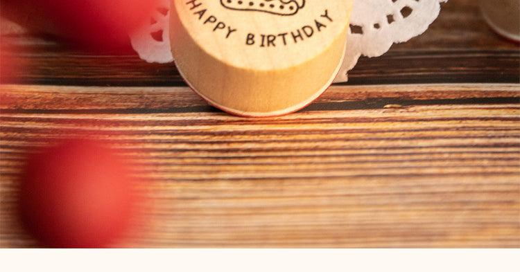 5Happy Birthday Wooden Rubber Stamps3