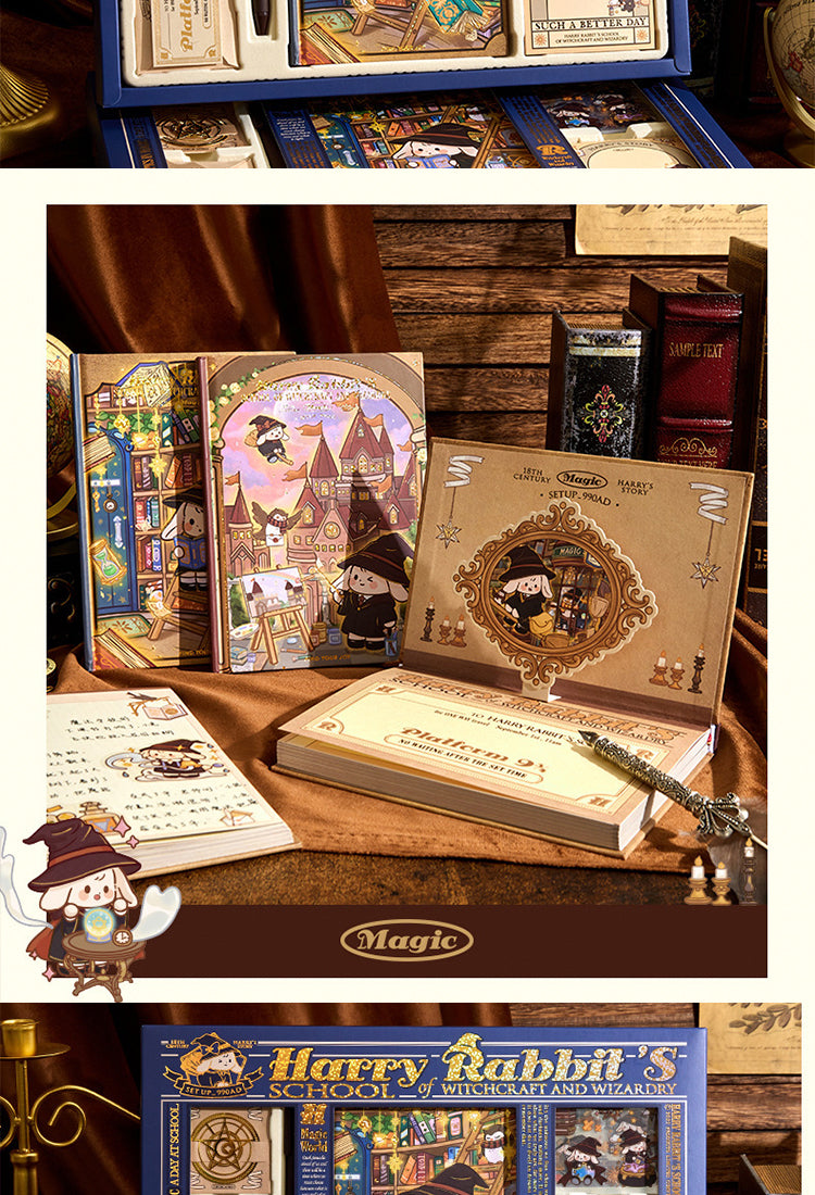 5Harry Rabbit's School of Wizardry Gift Box Journal Set2