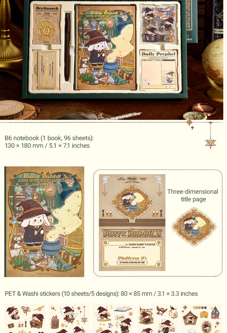 5Harry Rabbit's School of Wizardry Gift Box Journal Set5