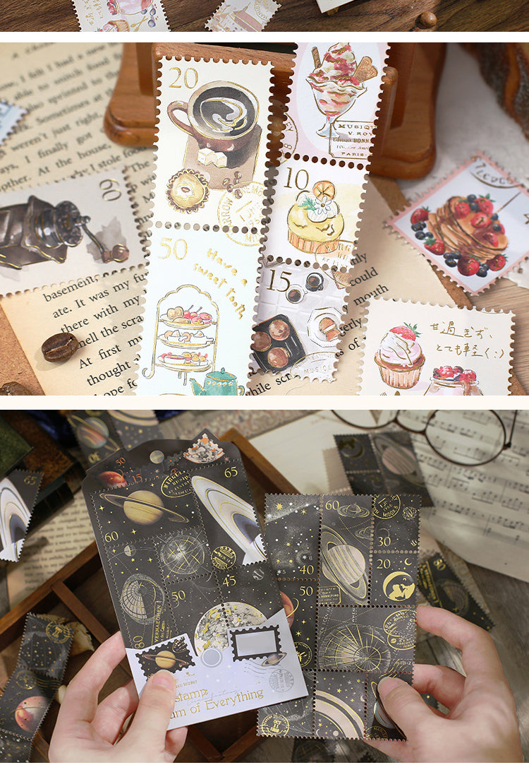 5Hot-Stamping Decorative Sticker-Stars Gourmet Stamp Travel4