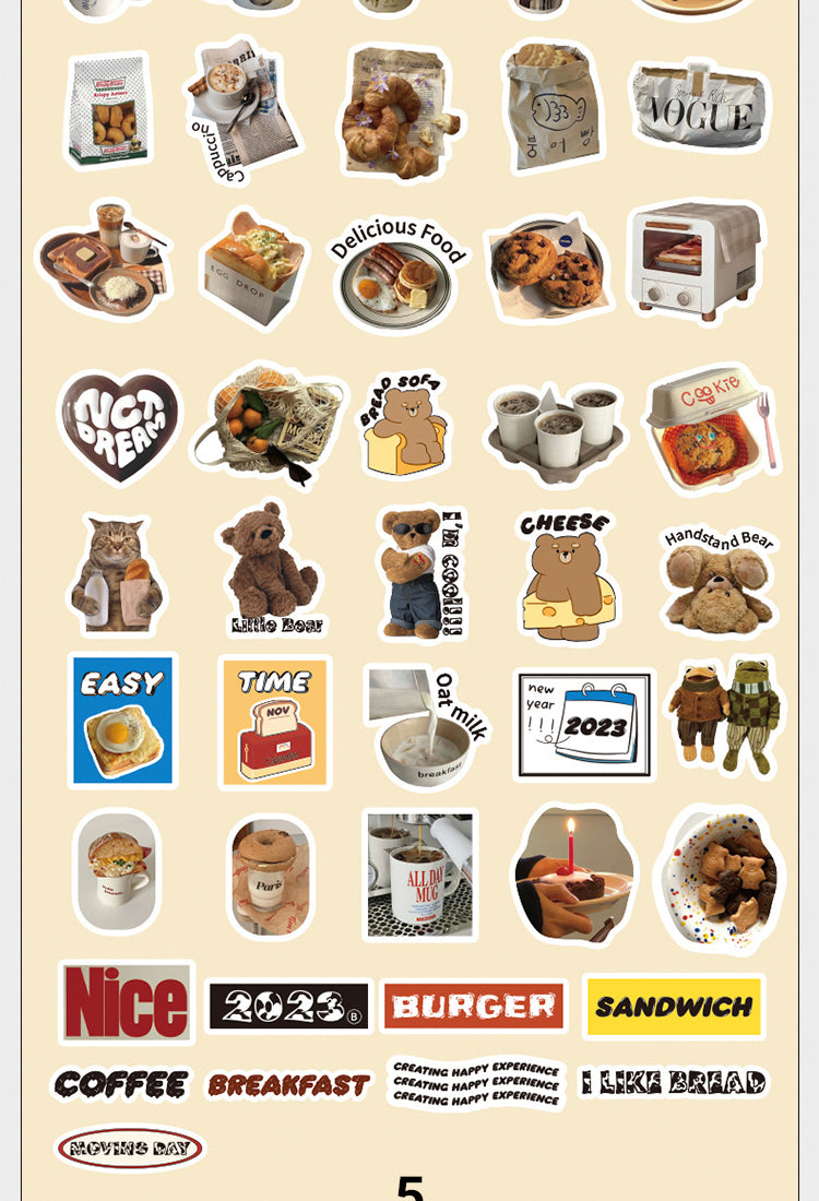 5Household Daily Coated Paper Stickers16