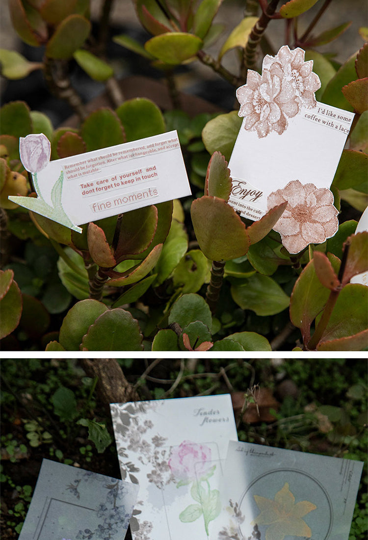 5Ink Blossom Creative Retro Flower Wooden Rubber Stamp6