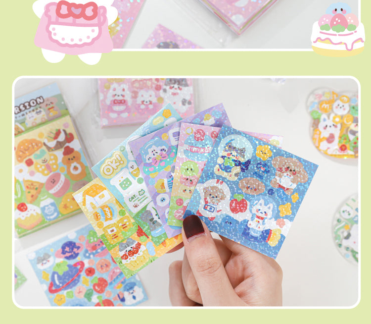 5Kawaii Cartoon Animal Children's Journal Decorative Stickers3