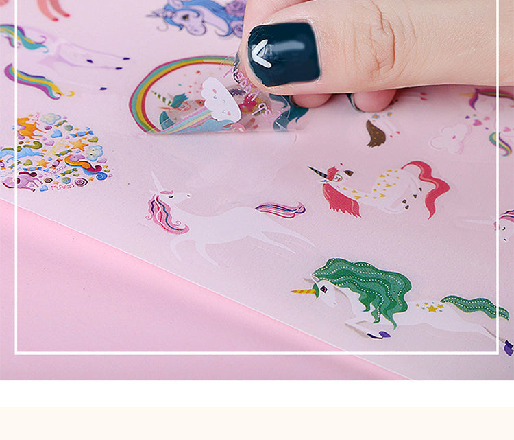 5Kawaii Cartoon Unicorn Stickers2